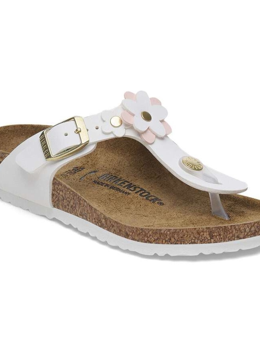Birkenstock Gizeh Flowers Kids with Pink Floral Accent